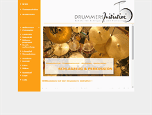 Tablet Screenshot of drummers-initiative.de